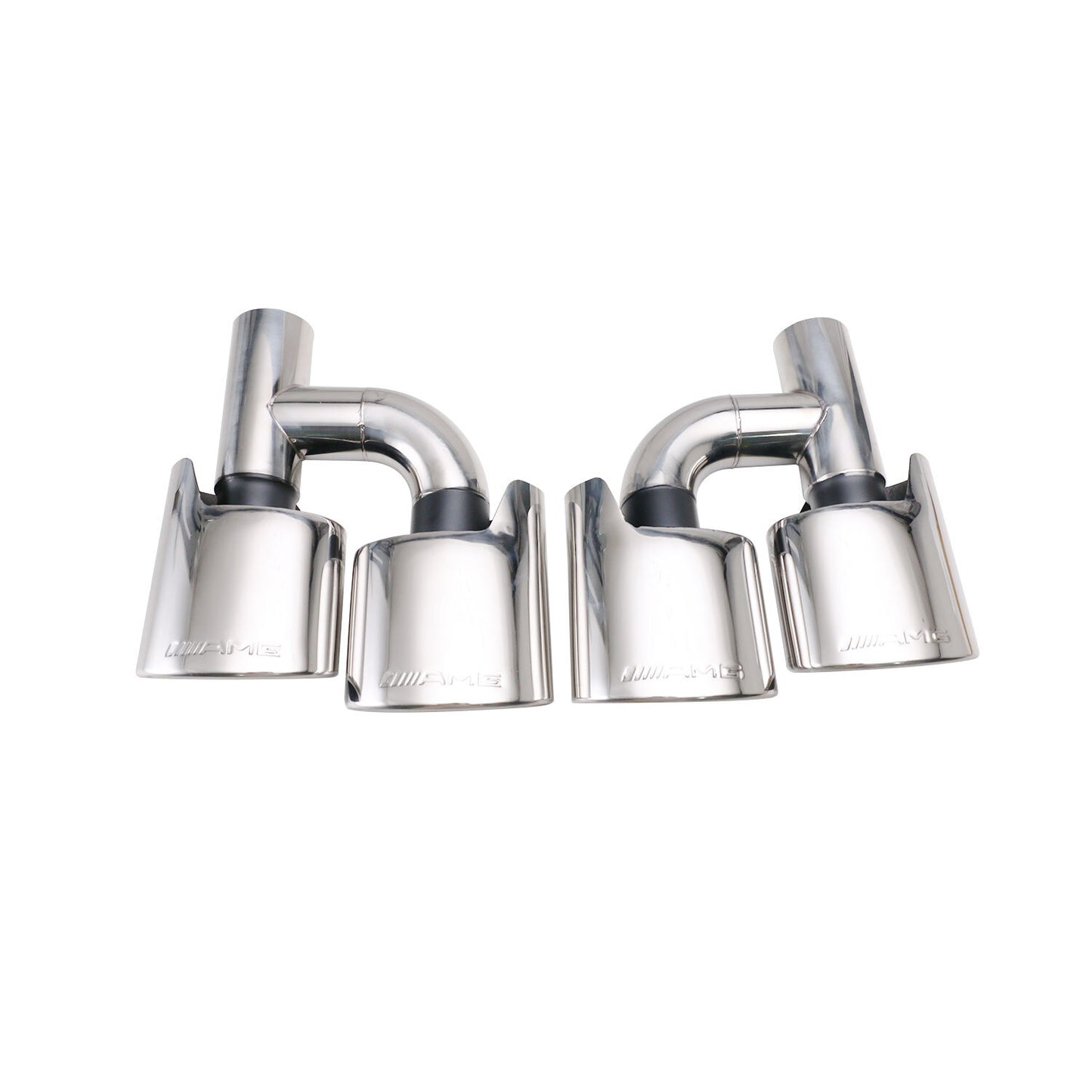 2PCS C63 Exhaust Tips AMG For C250 C300 C350 for Mercedes W204 W211 C-Class