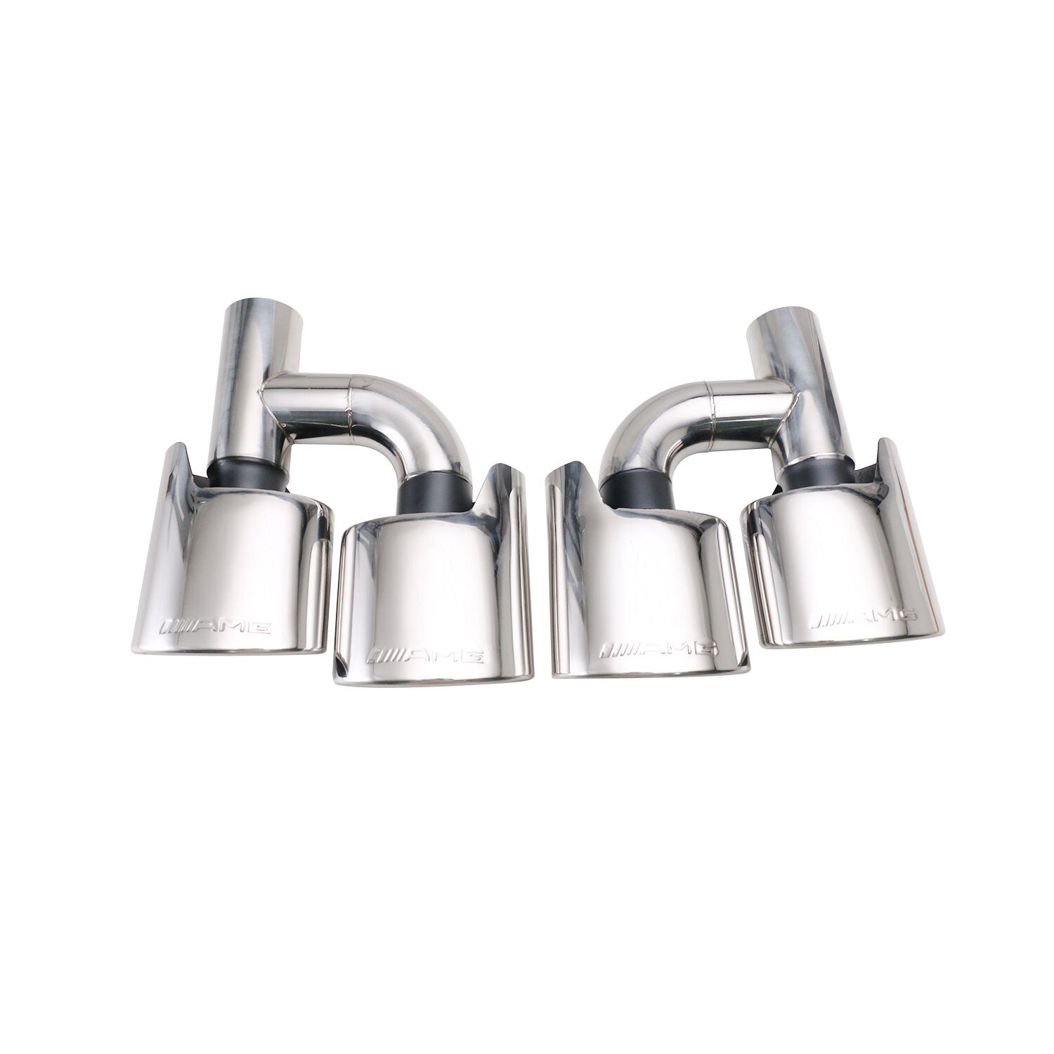 2PCS C63 Exhaust Tips AMG For C250 C300 C350 for Mercedes W204 W211 C-Class
