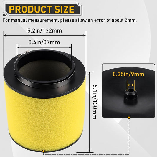 Air Filter for Honda Foreman 500 TRX500FM TRX500FE pioneer 700 SXS700M2 Rubicon