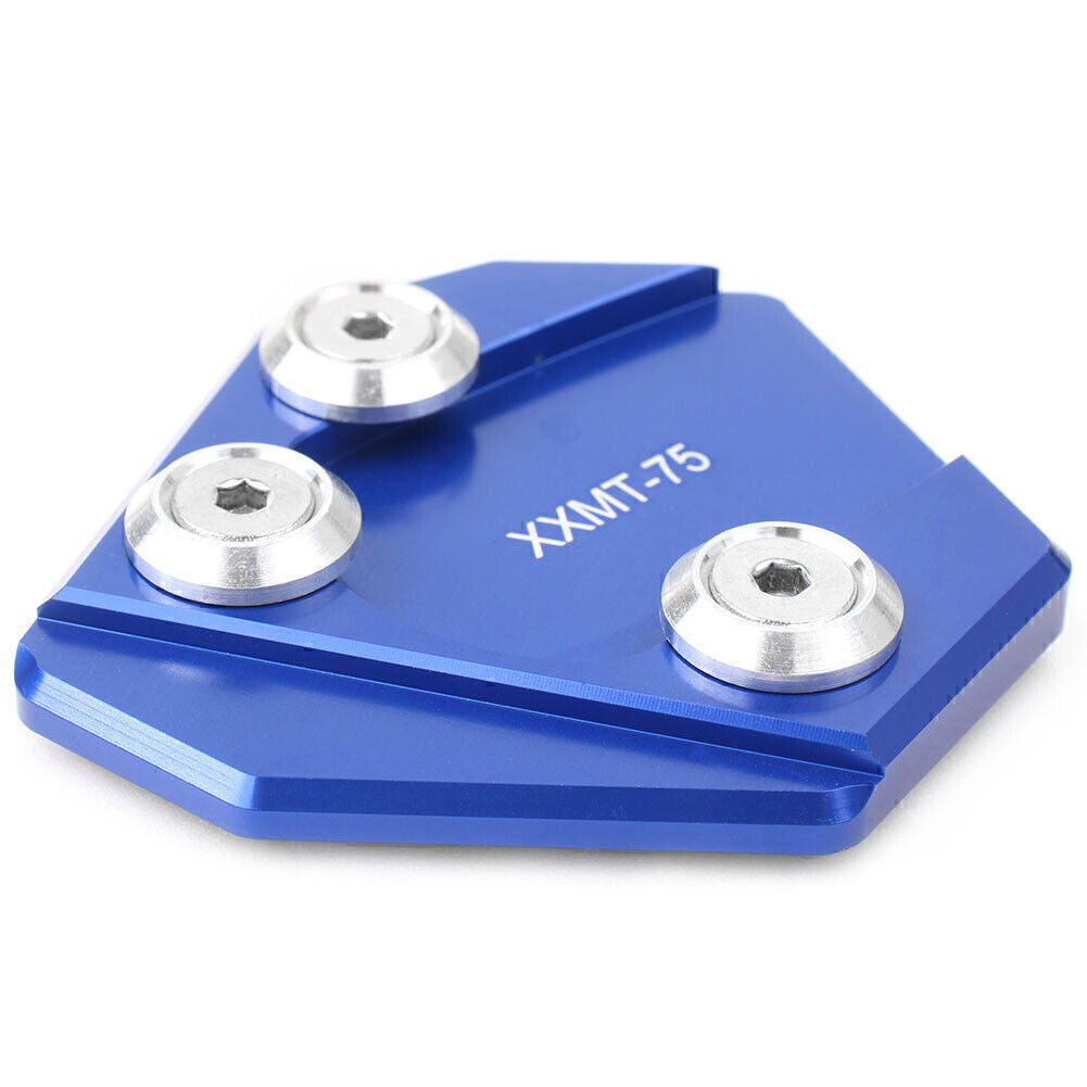 Kickstand Enlarge Plate Side Stand Extension Pad Fit for YAMAHA GTR 2004-2015 BLUE Q