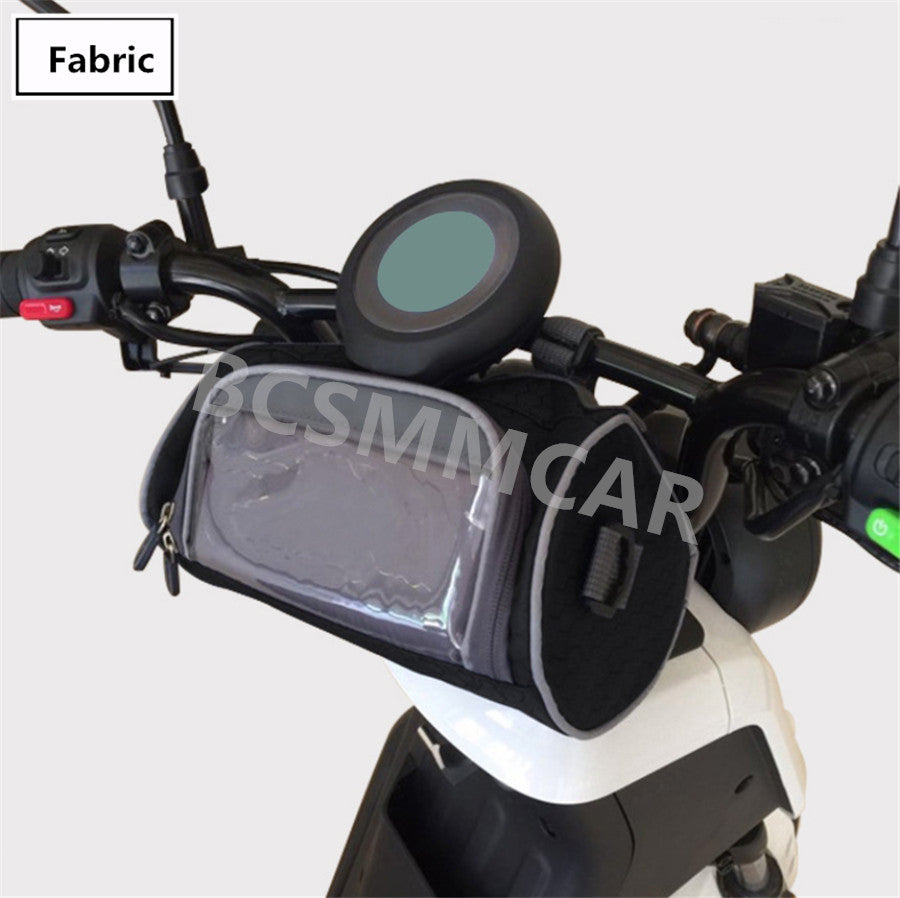 Waterproof Motorcycle Handlebar Storage Bag Container Touch Screen Phone Wallet Q