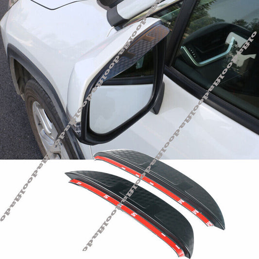 for Toyota Highlander 2020-2022 Carbon Fiber Rearview Mirror Rain Eyebrow Trim