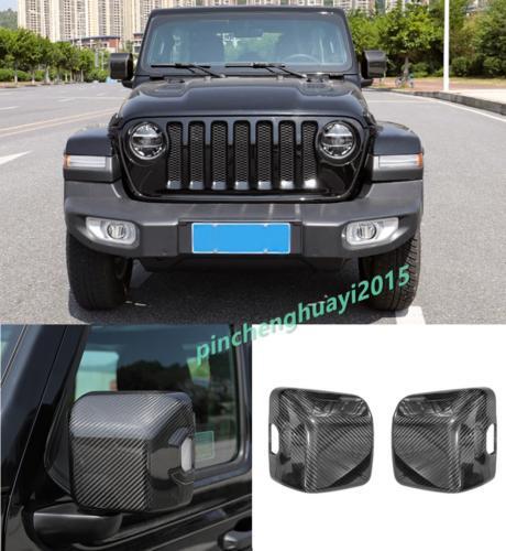 Dry carbon rearview mirror covers for Jeep for Wrangler JL/JT models 2018-2024
