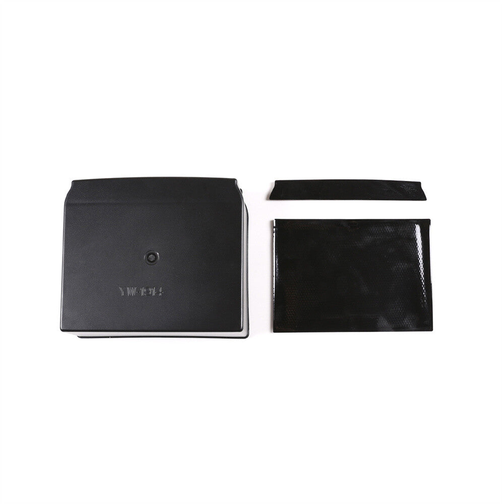 For T@yota Hilux Revo 2015-21 Black Central Control Armrest Box Storage Box Tray