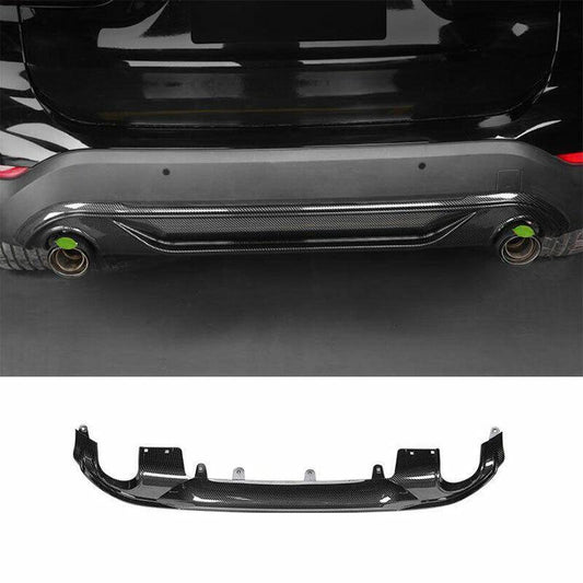 for BMW X1 F48 2016-2021 Carbon Fiber ABS Rear Bumper Diffuser Spoiler Bodykit