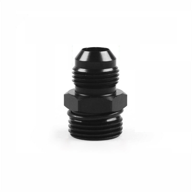 ORB-10 O-ring Boss AN10 10AN to AN8 8AN Male Adapter Fitting Aluminum Black 1pc