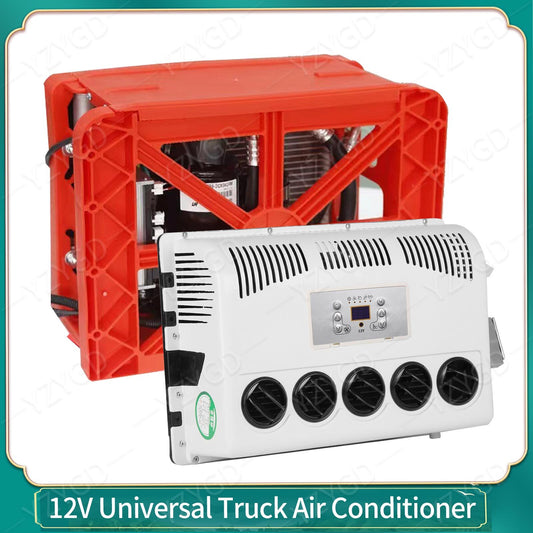 12V 12000 BTU For Semi Trucks Bus RV Caravan Truck Cab Air Conditioner Split AC Q