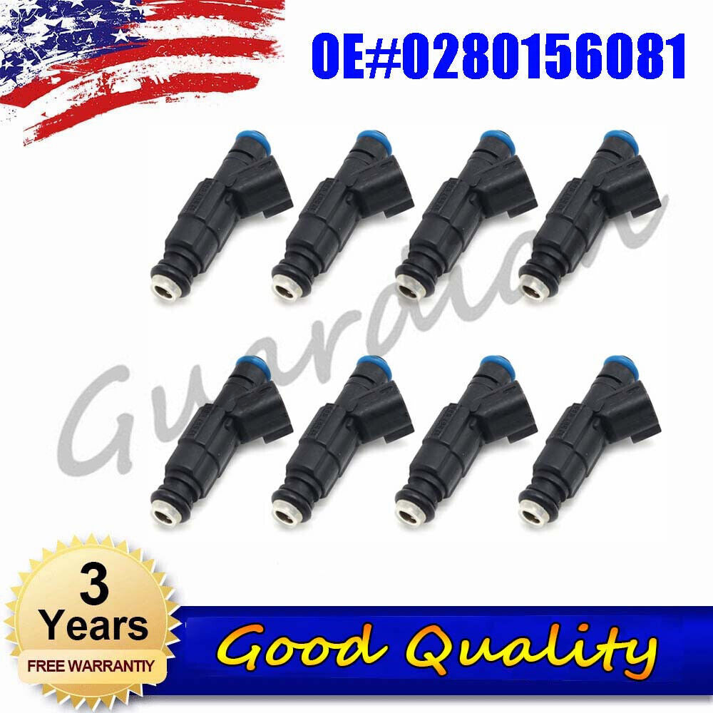 8x Fuel Injector 0280156081 For MPI Ski MIE Horizon MIE DTS DTS 377/V8 350/V8