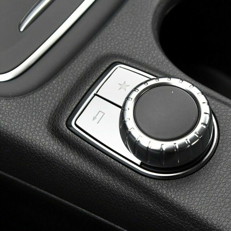 Car Center Console Multimedia Button Trim for Mercedes Benz GLA CLA A B-Class