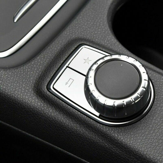 Car Center Console Multimedia Button Trim for Mercedes Benz GLA CLA A B-Class