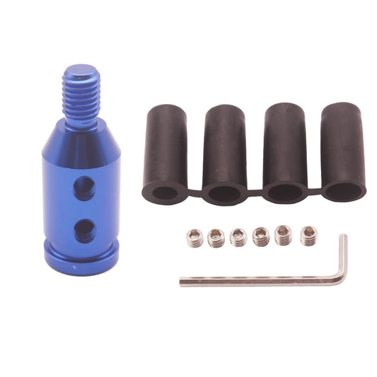 Universal Car New Manual for Mini Gear Shift Knob Boot Adapter M10 x 1.5 Blue 1Ps n