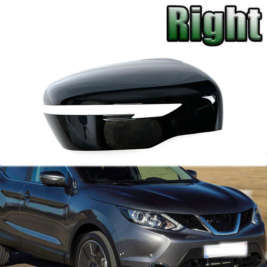Right For Qashqai J11 X-Trail T32 2014-2020 Rearview mirror cover black v