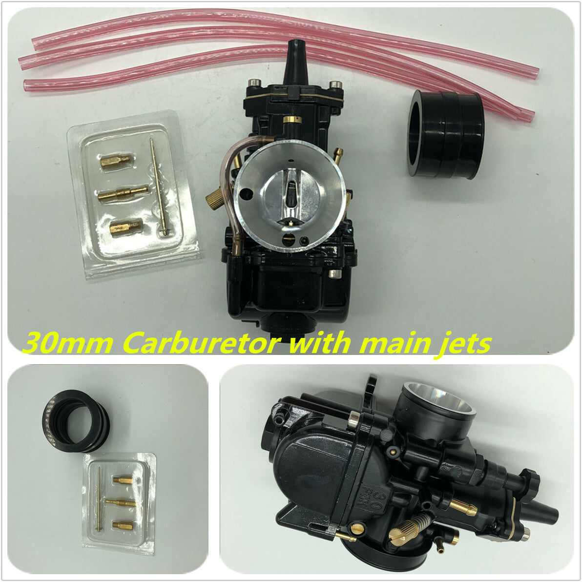 30mm motorcycle carburetor suitable for racing universal carbohydrate-powered injection - n