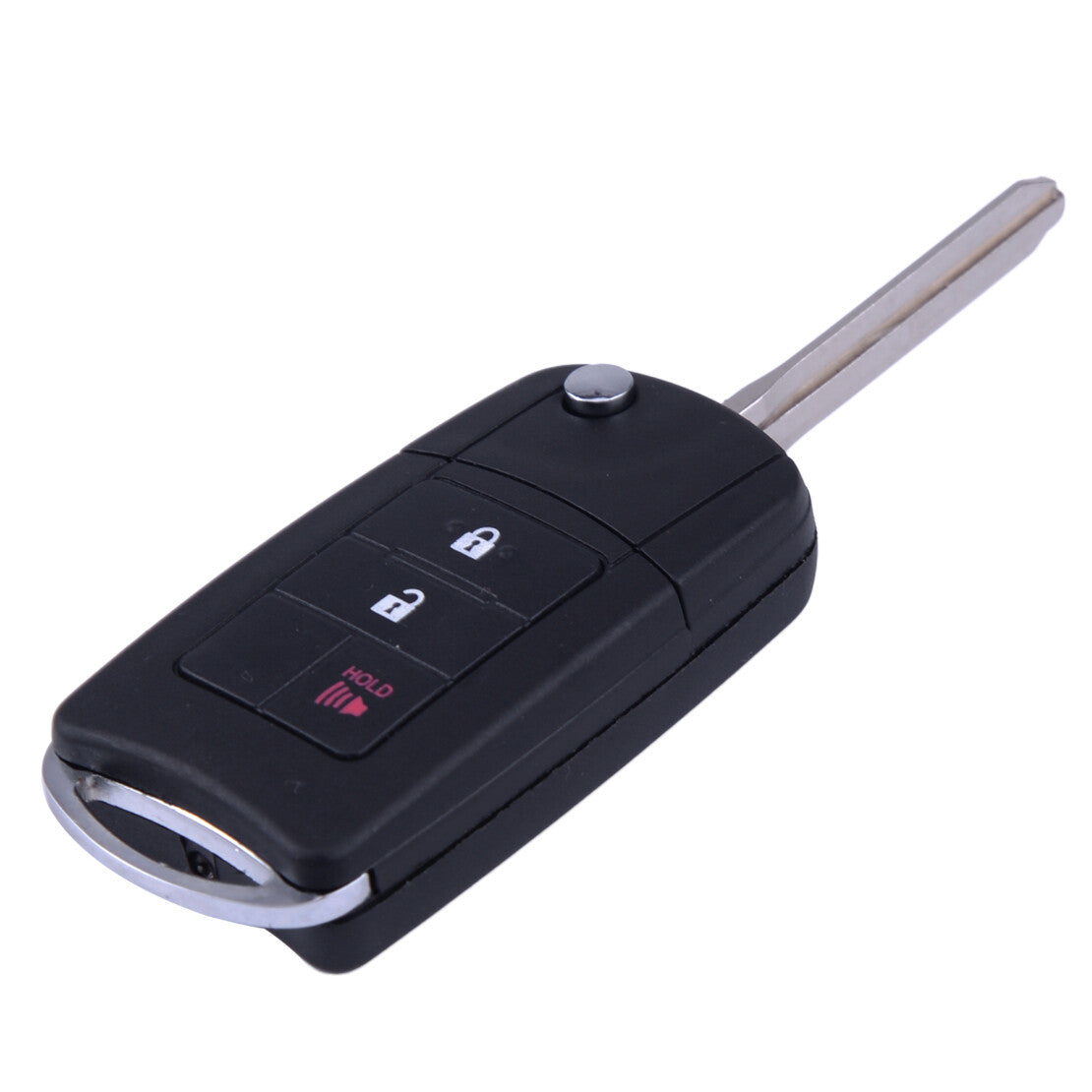 Buttons Remodel Remote Flip Folding Key Shell Case Cover Fit For RAV4 v
