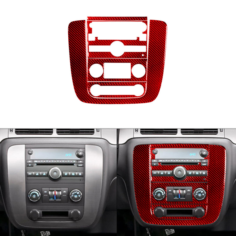 Red Carbon Fiber Inner Door Panel Strip Cover Trim For Taycan 2019-2022 v