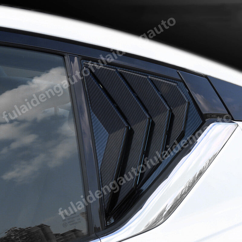 for Nissan Altima 2019-24 Carbon fiber Rear Side Window Vent shutter Cover trim