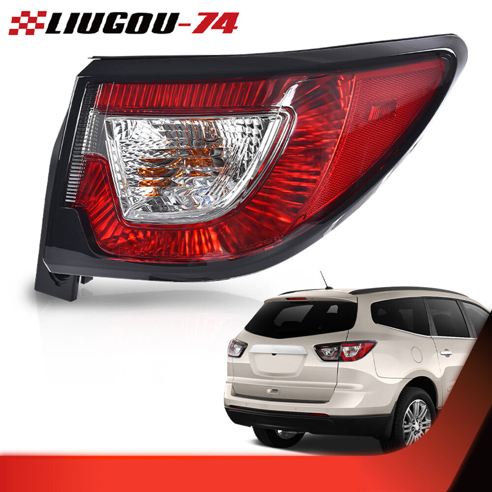 Tail Light w/Bulb Red Passenger Side Fits 13-17 for Traverse LS LT LTZ- v