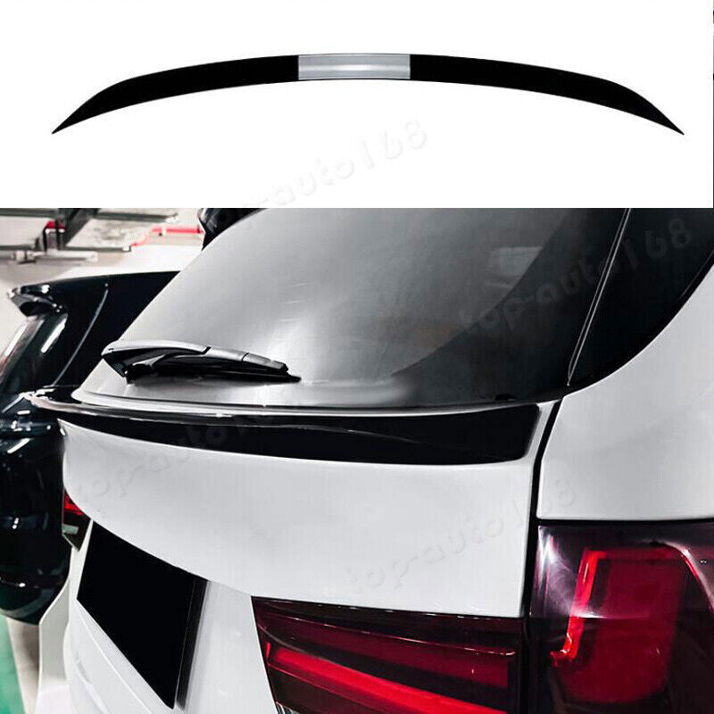 Bright Black For 2014-2018 for BMW X5 SUV F15 Trunk Rear Door Spoiler Middle Wing 1P