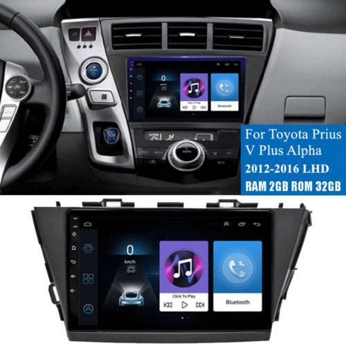 9-inch car radio with GPS, stereo head unit, Wifi, 2+32G, compatible with 12-16 year old Prius. Features include Android 10.1, and supports 32GB for RAM . n