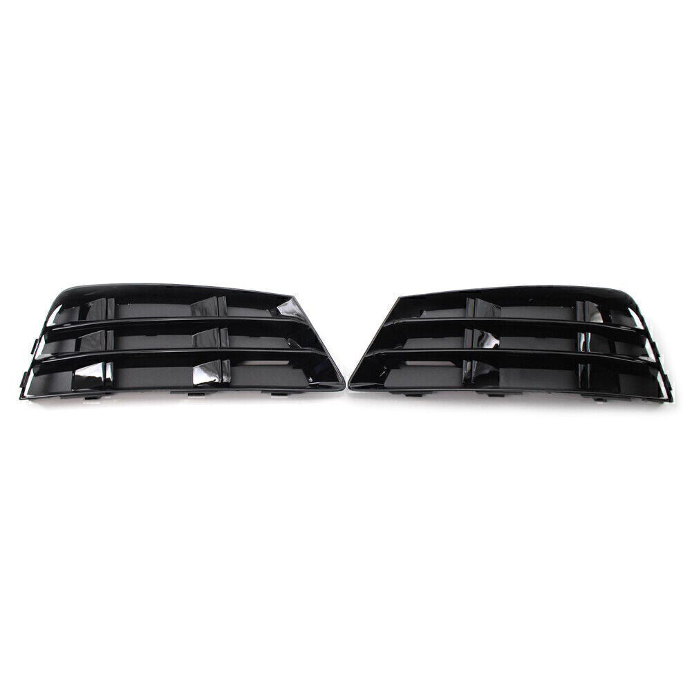 Pair Front Bumper Fog Light Grille Cover Lower for AUDI A4 B9 2016-2018 L+R Side