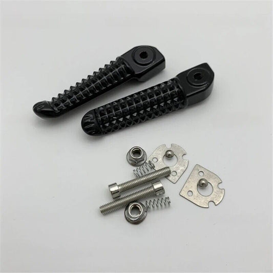 Black rear footrest spikes for Yamaha YZF1000 R1 R6 R3 R15 R25