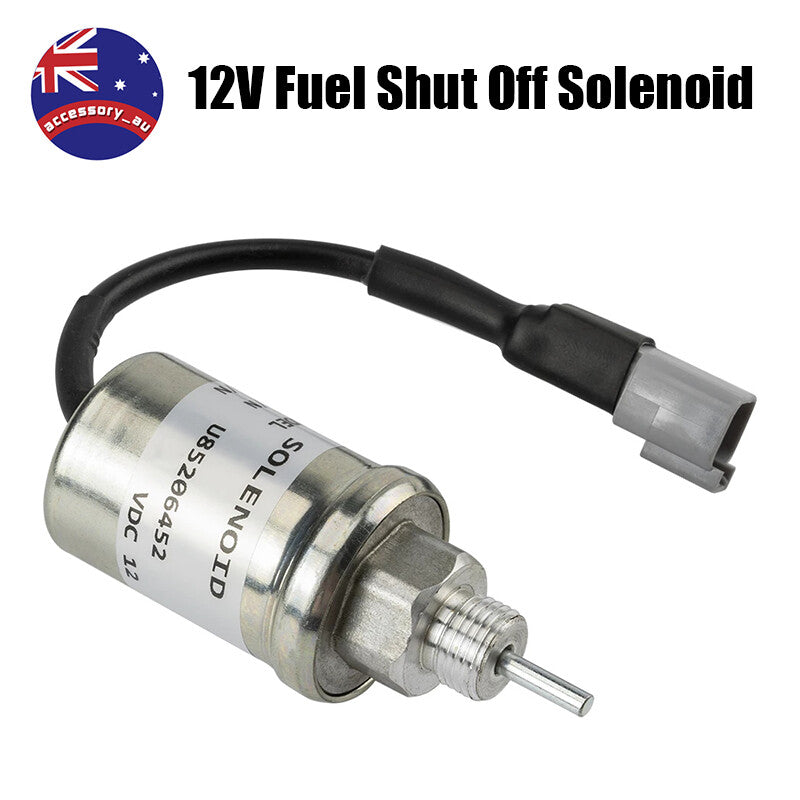 For Perkins U85206452 Fuel Shut Off Solenoid HR404C-22T HL403C-15 402D 403D
