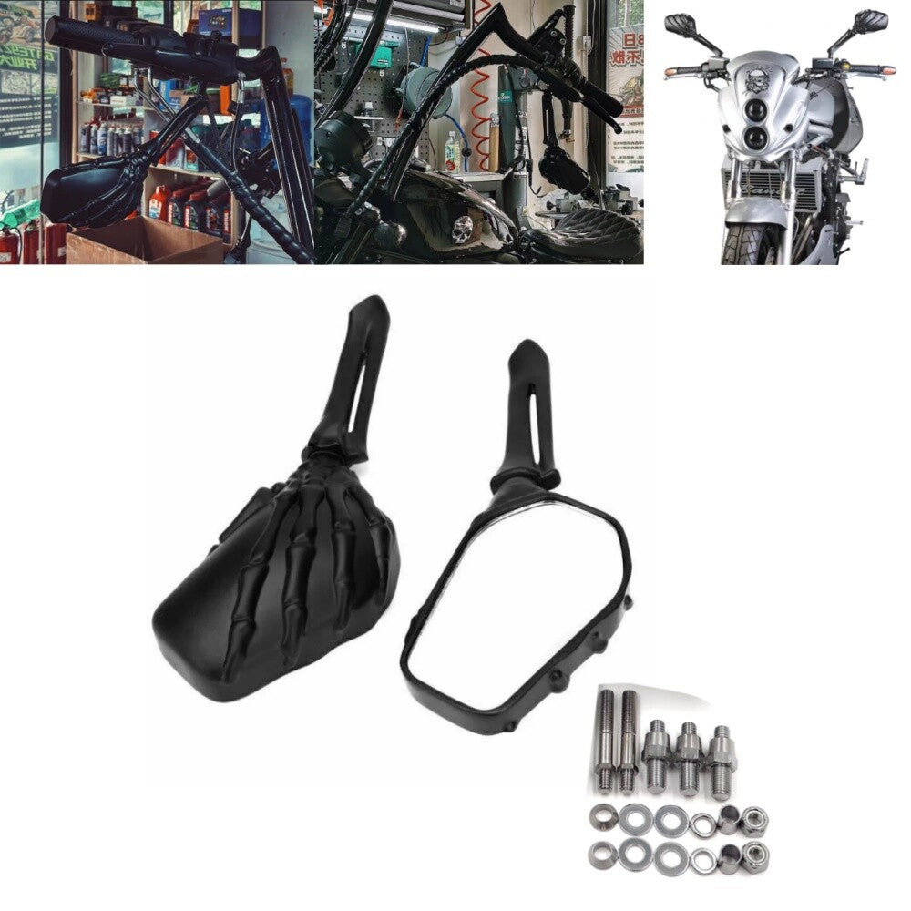 Motorcycle Skeleton Skull Hand Claw Side Mirror for Harley for Honda for Suzuki for Kawasaki