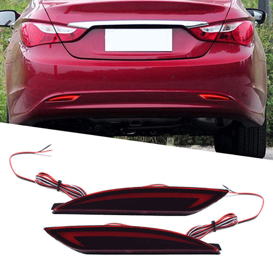 LED Lens Rear Bumper Reflector Brake Tail Light for Hyundai Sonata 8th 2011-2014 Q