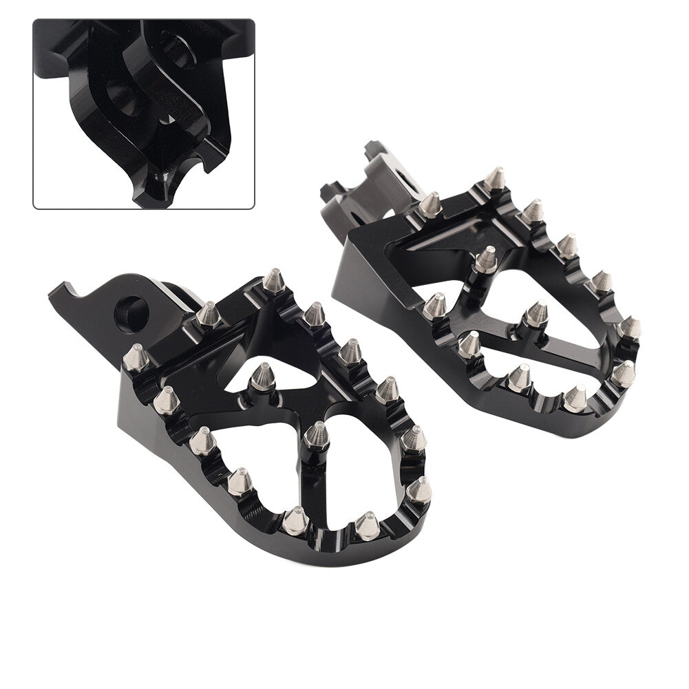 Dirt Bike Footpegs Foot Pedals for Honda CR250 CRF250R for Kawasaki KX250 KX450