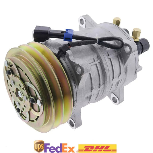 A/C Compressor 7136676 7023582 For Bobcat Skid Steer Loader S160 S185 S205 2PK