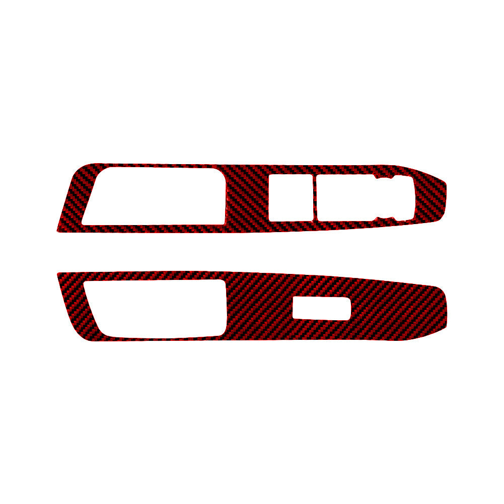 Red Carbon Fiber Gear Shift Cover Trim Sticker For Supra A90 2019-2022 v
