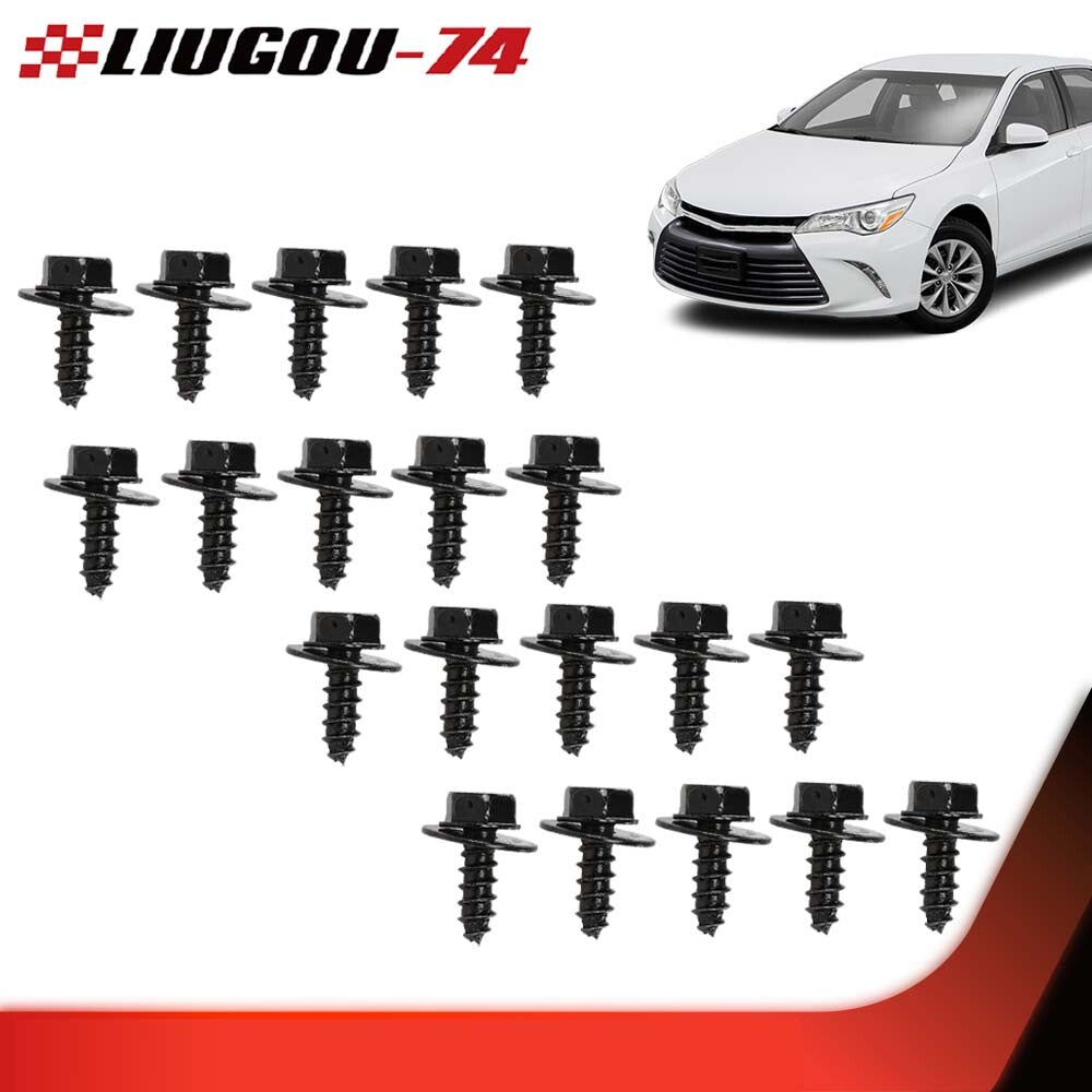 Suitable for Toyota firewall and splash guard bolts - M6.3 x 20 mm long 10 mm hexagonal 1 set