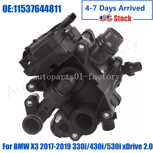 11537644811 Engine Coolant Thermostat for BMW X3 17-19 330i/430i/530i xDrive2.0L
