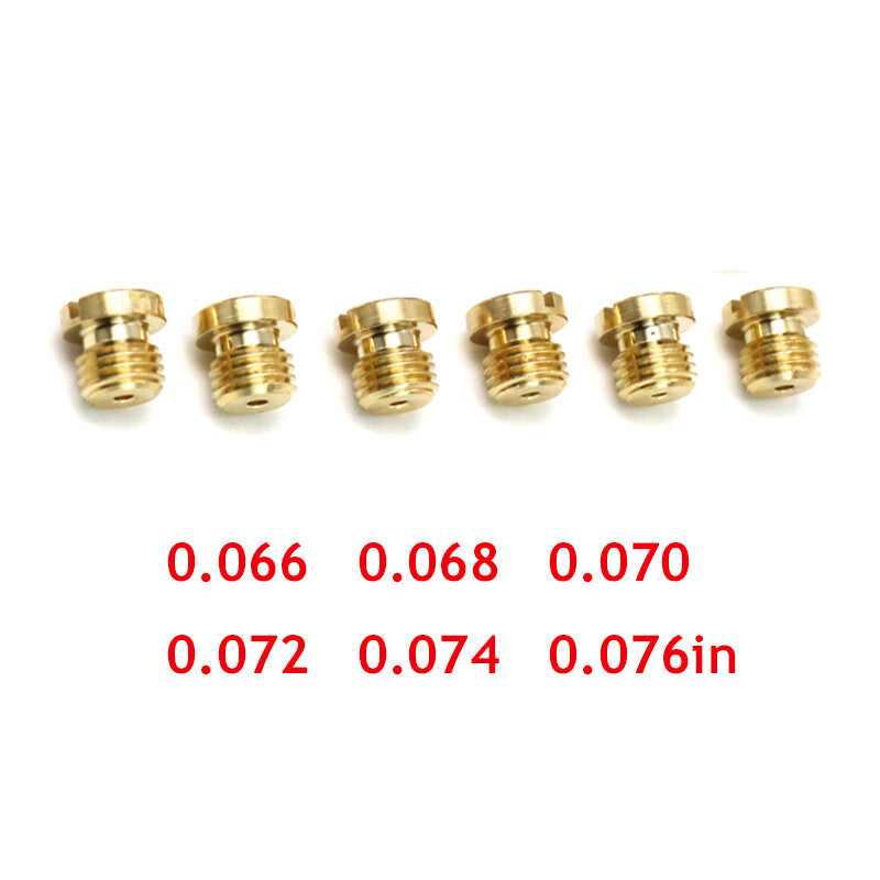 6-pack OHO Shorty V-Twin replacement parts, S&S BEG carburetor main injection 0.066-0.076 Q