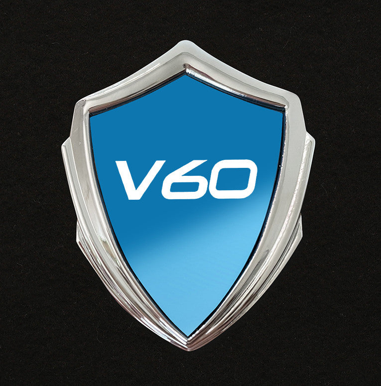 Suitable for Volvo V60 rear window cover side badge sticker decal badge in blue and silver