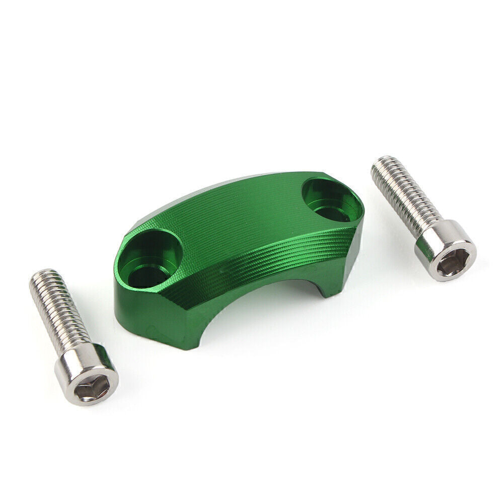 For Motocross MX Enduro Motorbike Green 22mm Master Cylinder Perch Clamp Cover Q