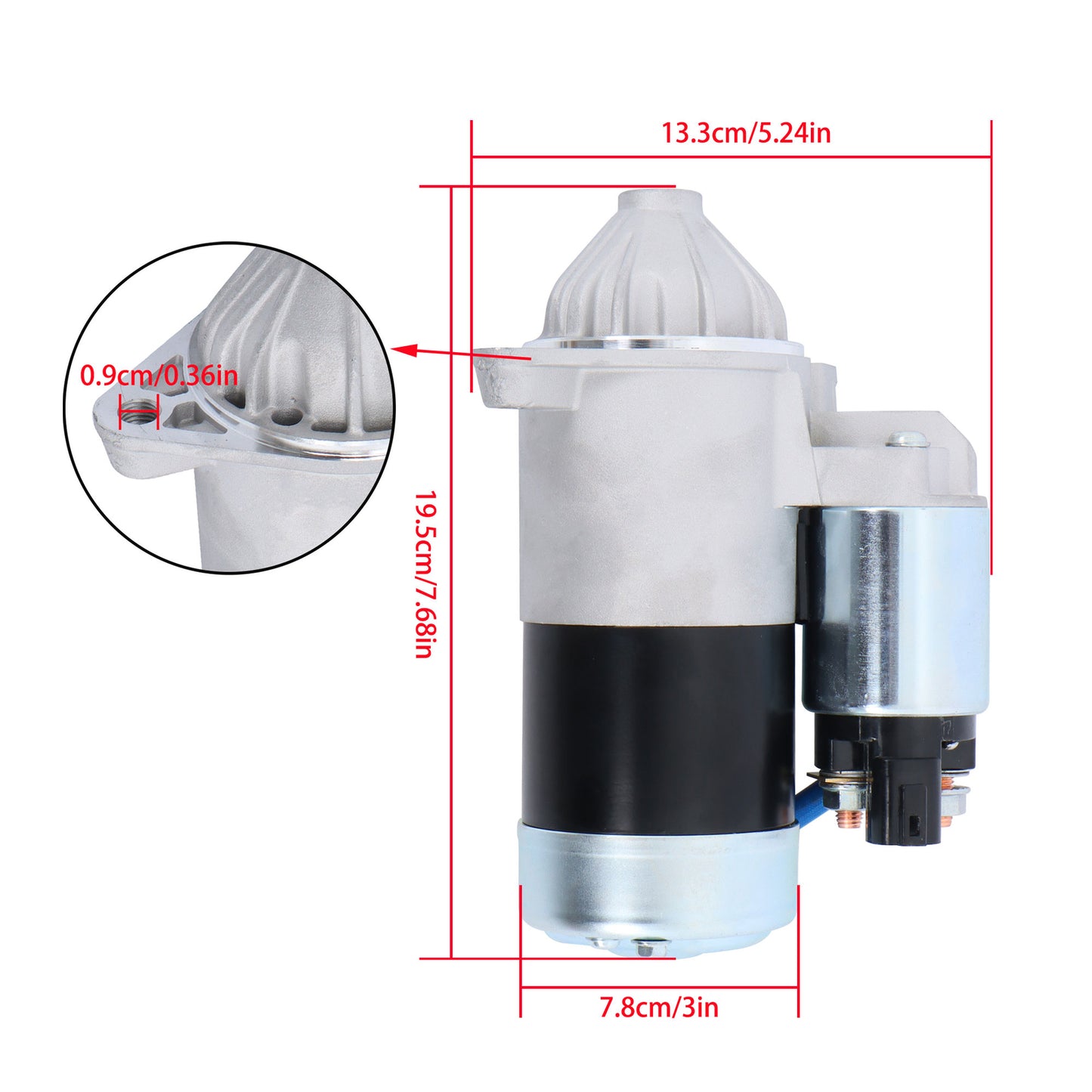 for Hyundai for Elantra 2008 - 2012; for Kia Soul 2010 - 2011; 1.2 kW CW 12V 8T beginner motor - n
