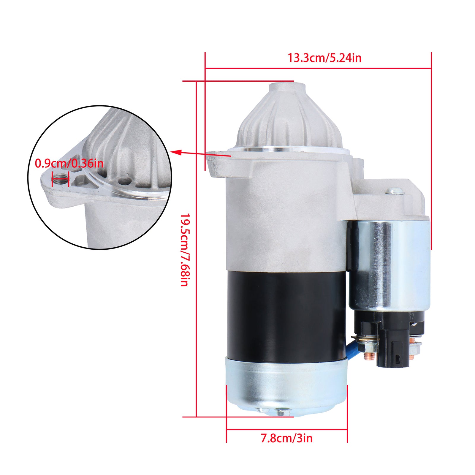 for Hyundai for Elantra 2008 - 2012; for Kia Soul 2010 - 2011; 1.2 kW CW 12V 8T beginner motor - n