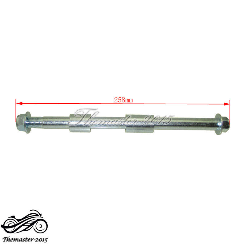 15mmx245mm Drilled Front Wheel Axle For Chinese Pit for Mini Super Motard Dirt Bike Q