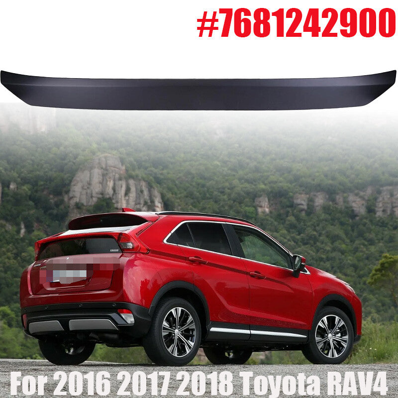 Black Rear Lower Tailgate Molding Trim For 2016 2017 2018 RAV4 7681242900 n