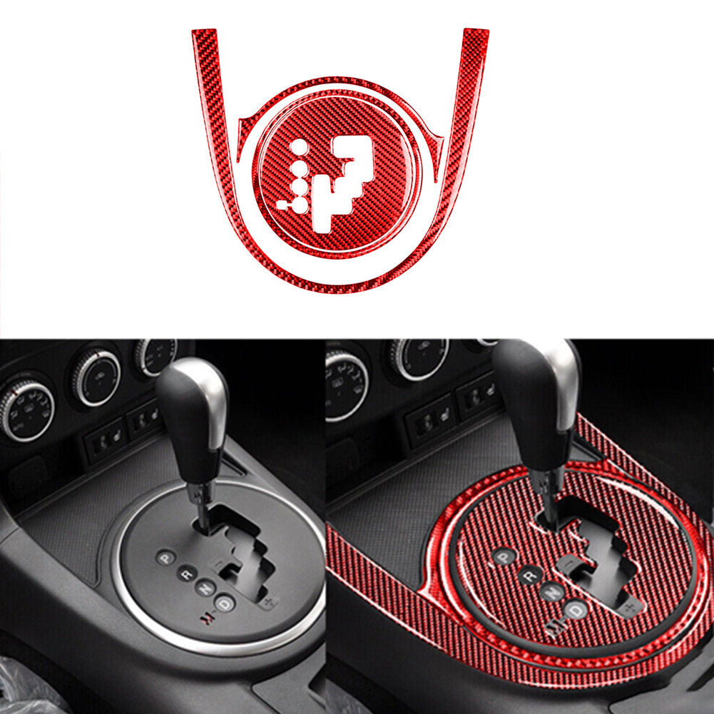 Red Carbon Fiber Storage Box Panel Cover Trim For 1998-04 Type B v