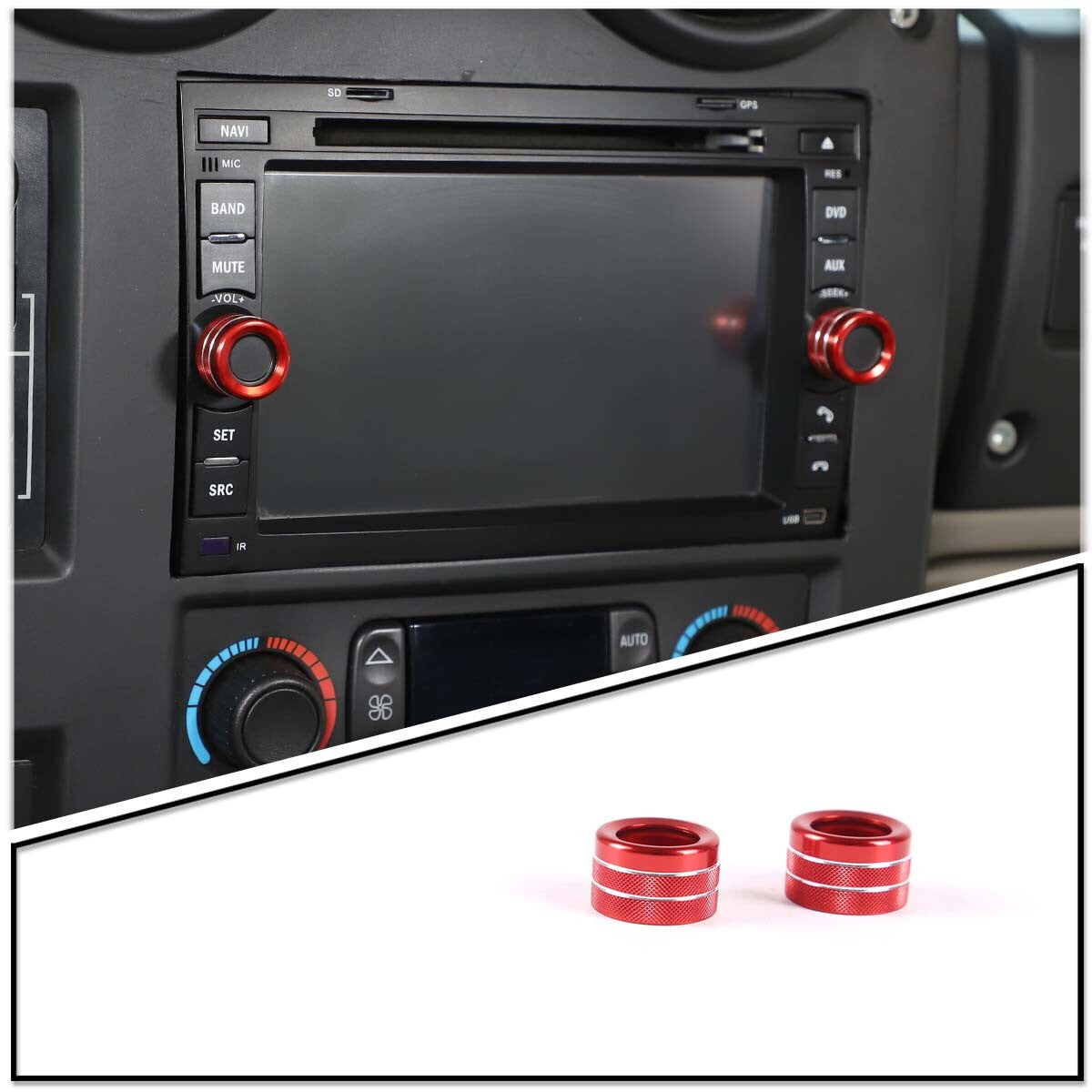2 Instrument Panel Air Socket Barrier Mesh Cover Trim for Hummer H2 2003-2007 - v