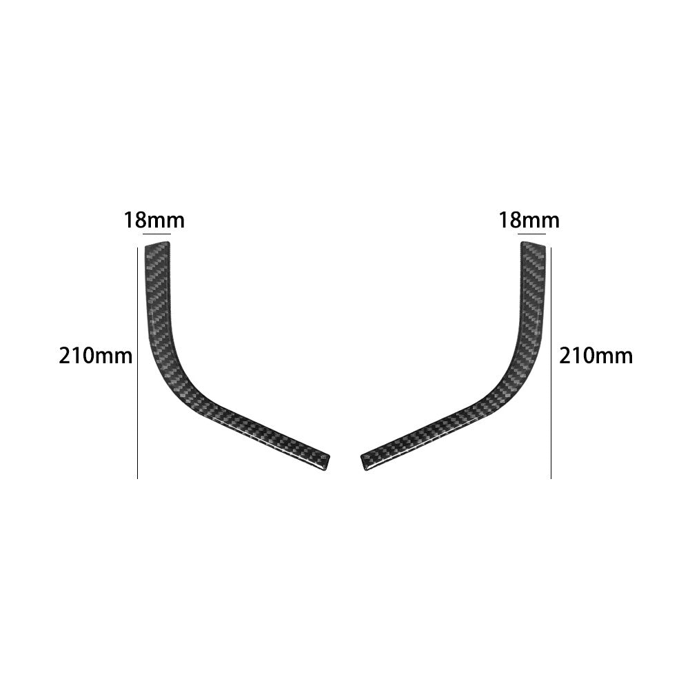 2X Red Carbon Fiber Steering Wheel Cover Trim For Silverado/tahoe/ for sierra 2007-14 v