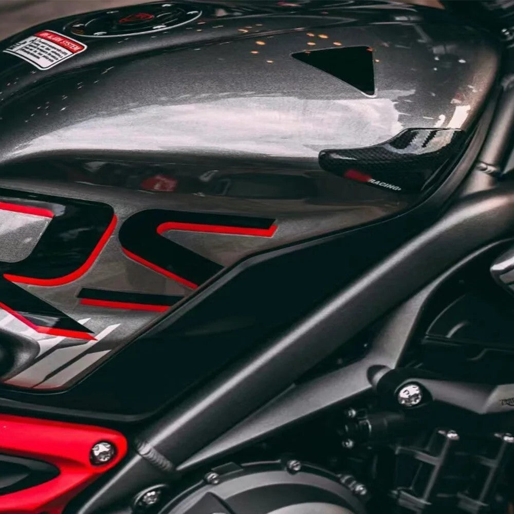 For TriumphStreet Triple 765 S R RS 100% Carbon Fiber Fuel tank protection cover