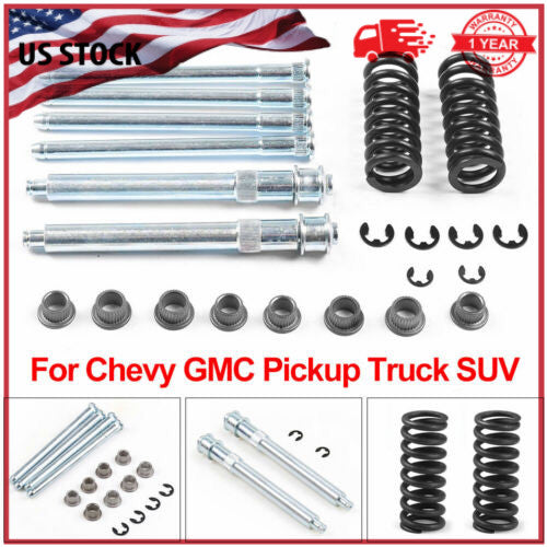 Silver front door hinge pin bushing spring kit for Chevrolet for GMC pickup truck SUV