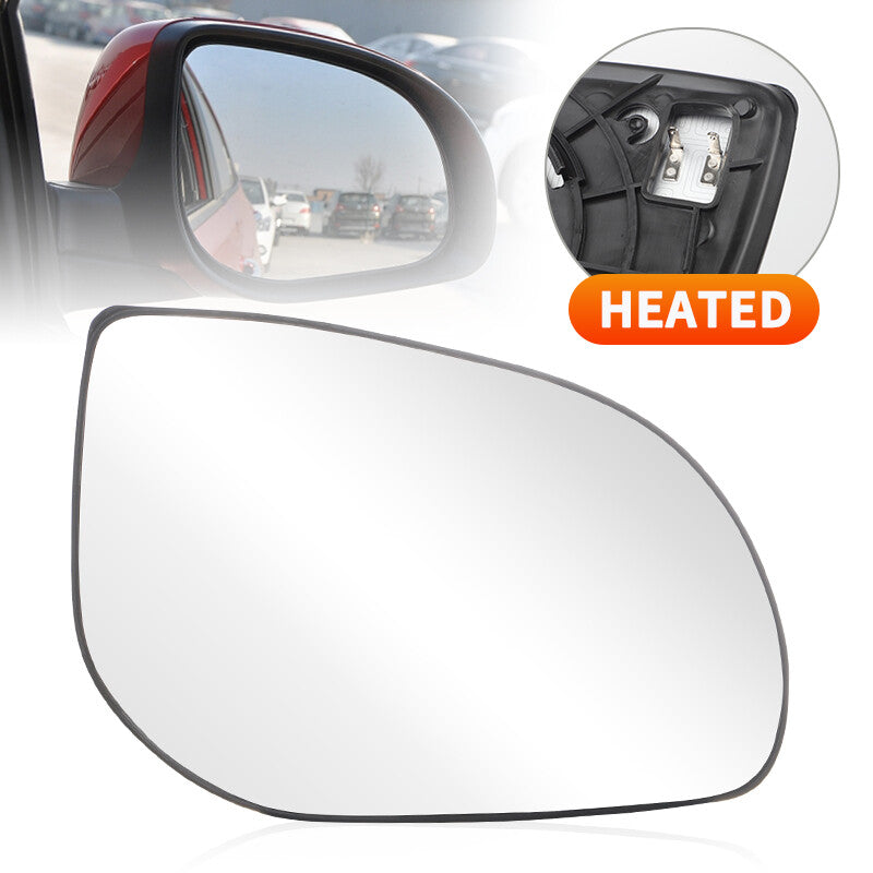 Right Passenger Side Heated Mirror Glass for Hyundai i20 2008-2013 i10 2011-2013