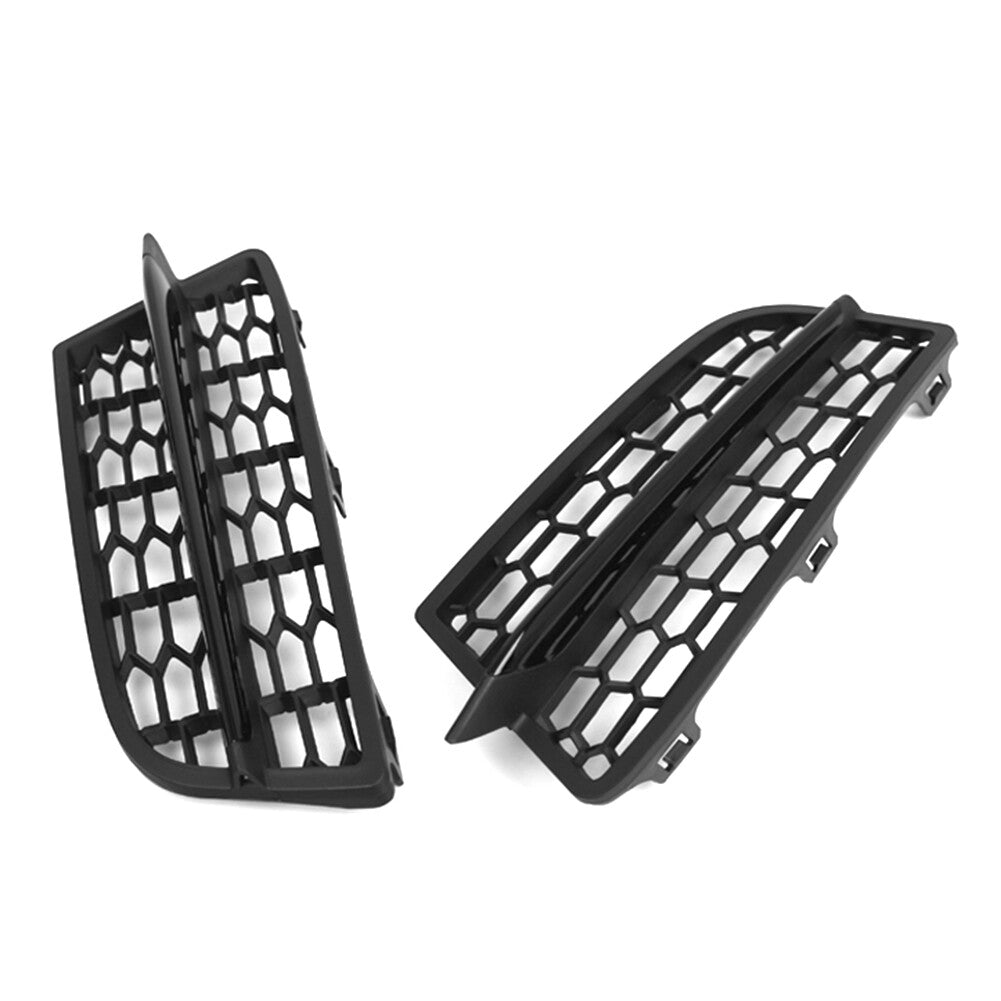 Pair HoneycombFront Bumper Fog Light Grille for BMW 1-Series F20 F21 2011-2015