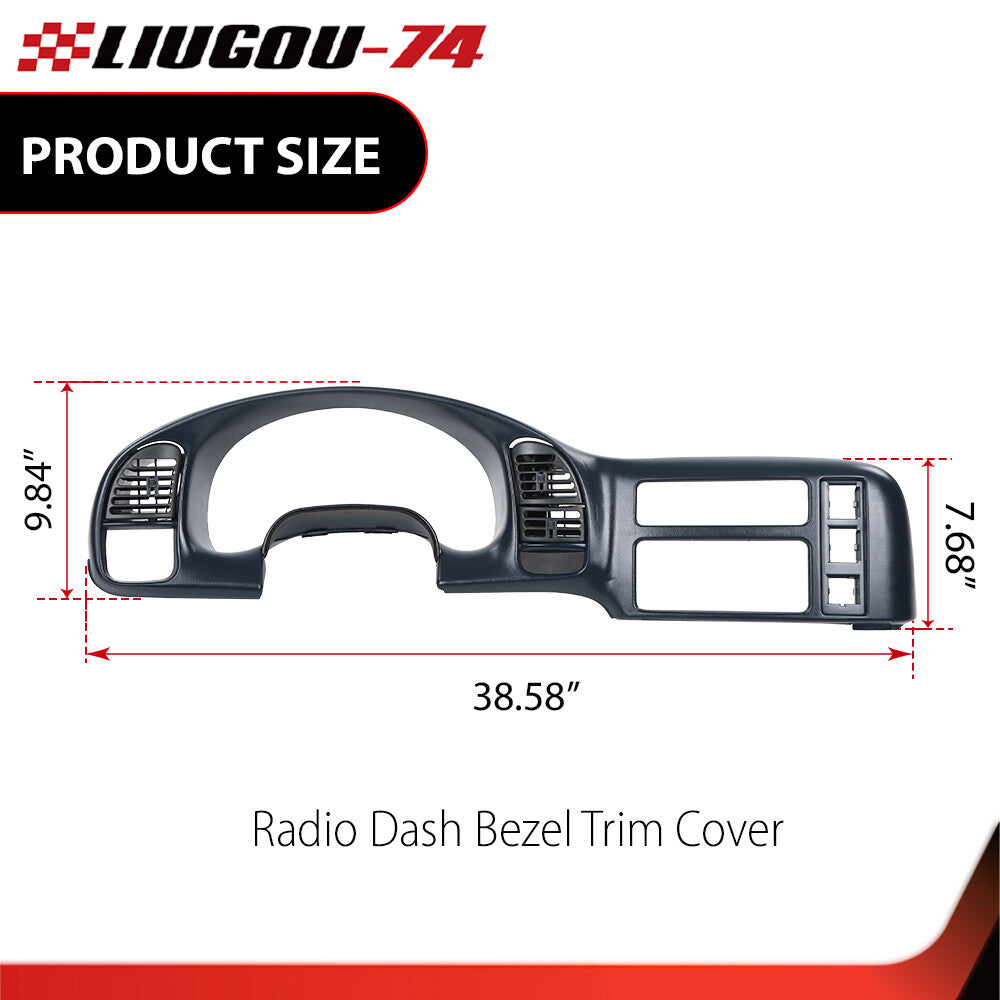 Suitable for 1995-2005 for Chevrolet Astro for Gmc Safari Dash radio cluster decorative bezel panel Q