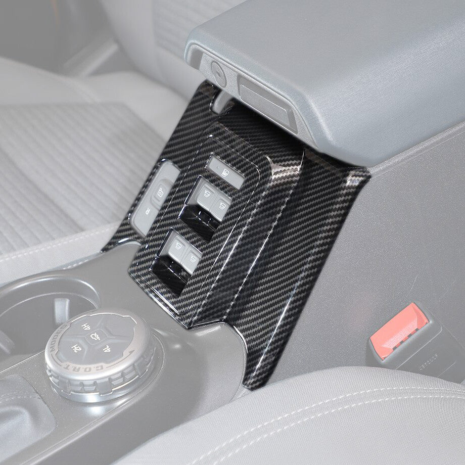 Car Window Lift Switch Cover Trim For Bronco 4Door 21-24 Accessories Carbon v