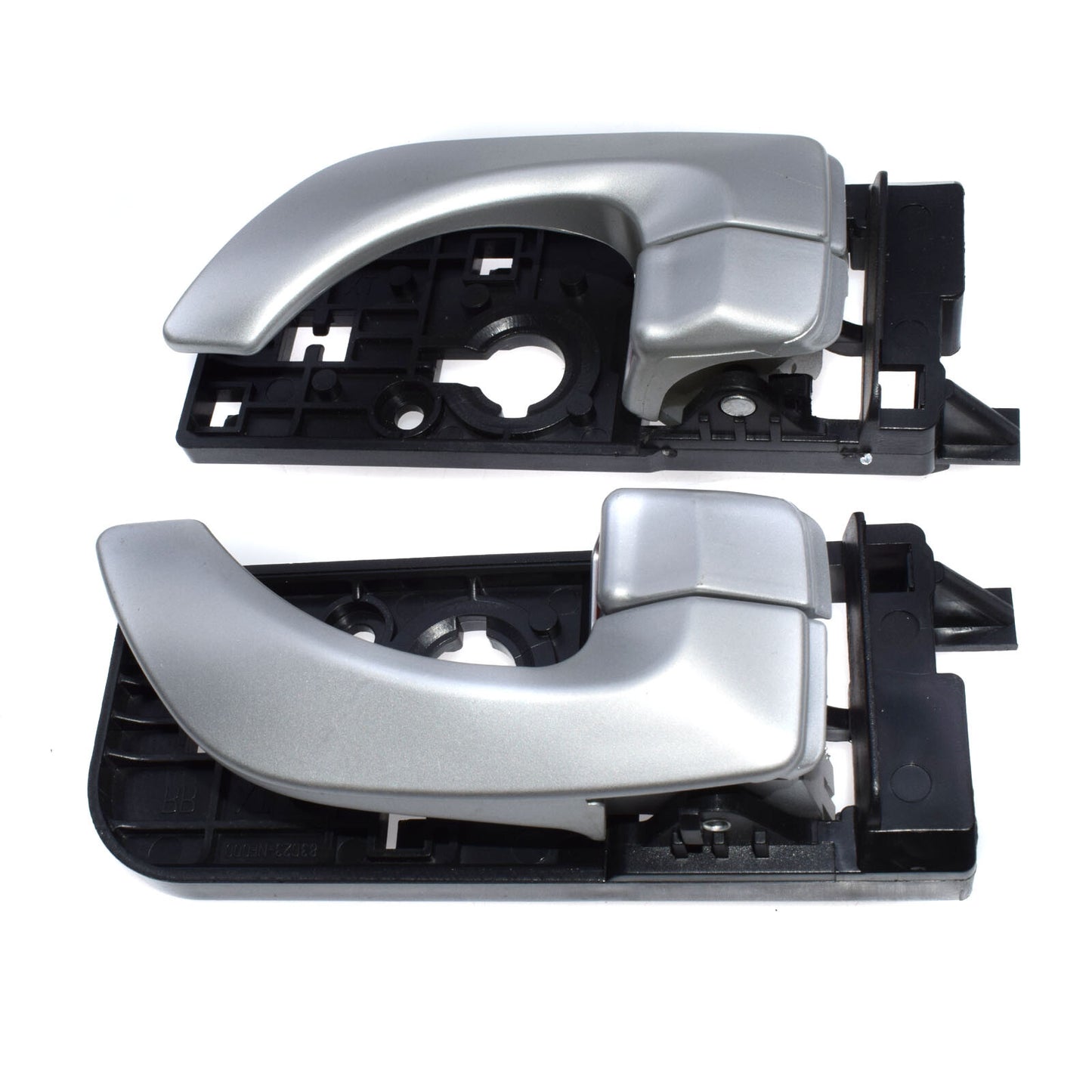 Interior Door Handle Silver Rear Left and Right 2x for for Hyundai Sonata - v